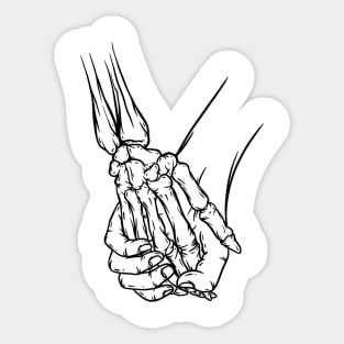 Holding Deaths Hand x Inktober 22 Sticker